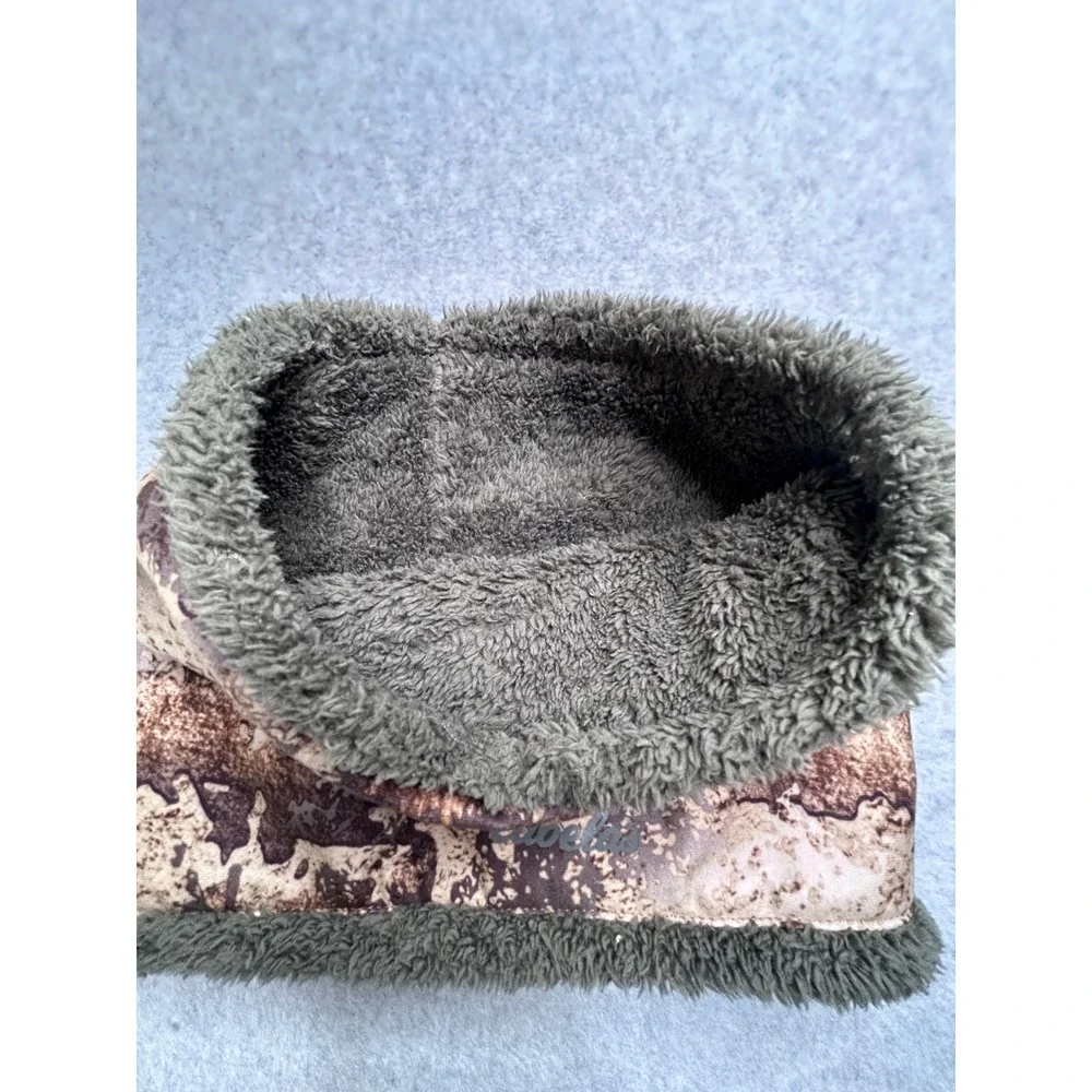 Cabelas Prairie Camo Neck Gaiter Gore-Tex Infinium Fleece Lined